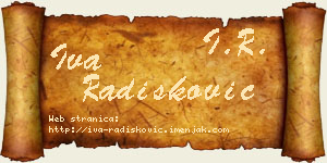 Iva Radišković vizit kartica